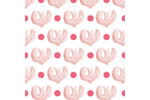 Download Watercolor Typography Love &amp; Dot Pattern - Watercolor Collection